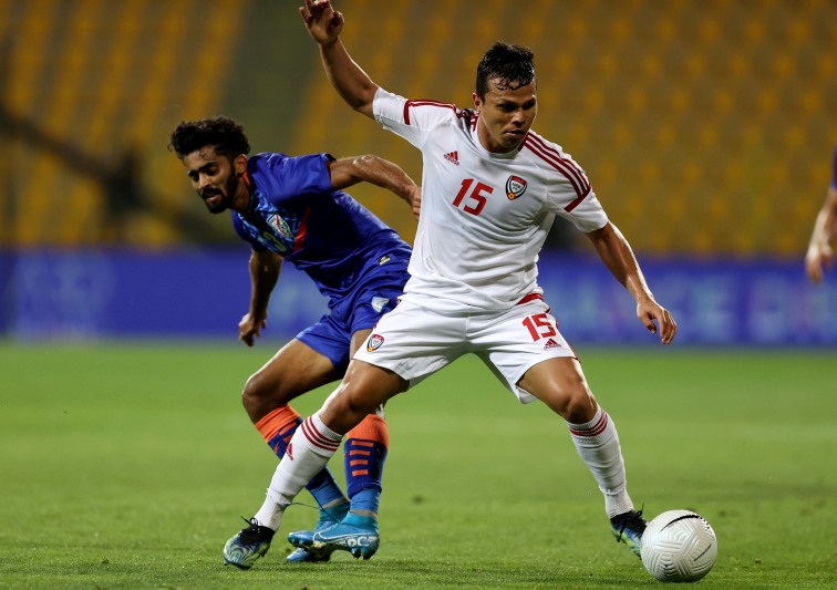 Tuyển UAE đang có rất nhiều cầu thủ tấn công chất lượng, hứa hẹn sẽ giúp đội toàn thắng 4 trận còn lại của vòng loại World Cup 2022. Ảnh: LĐBĐ UAE.