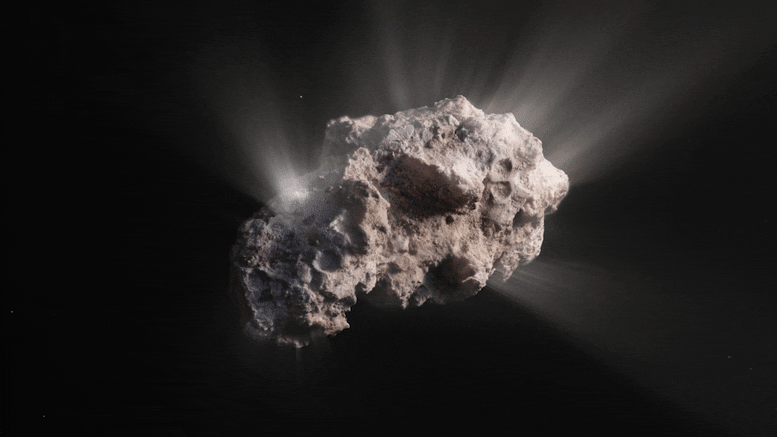 Vật thể liên sao 2I/Borisov có thể là sao chổi nguyên sơ thực sự đầu tiên được quan sát thấy. Ảnh: ESO.