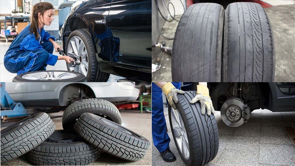 Hình ảnh minh họa những dấu hiệu nên thay lốp xe: Ảnh đồ họa Thanh Sơn