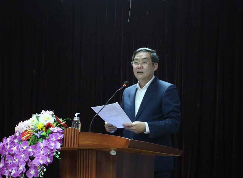 Phó Chủ tịch Thường trực UBND TP.Hà Nội Lê Hồng Sơn phát biểu tại hội nghị. Ảnh: Trần Long