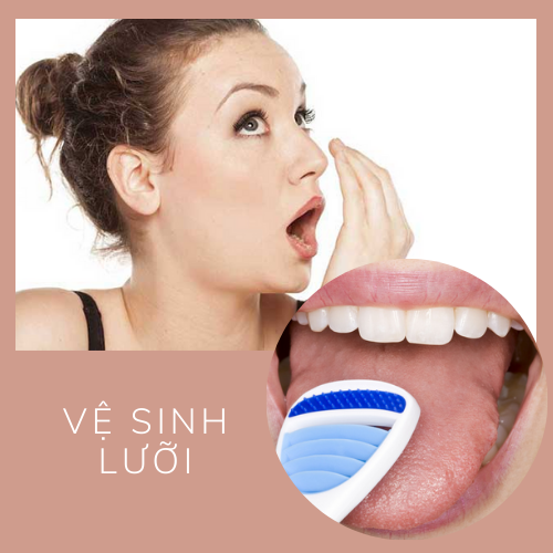 Không vệ sinh lưỡi đúng cách là lý do gây hôi miệng. Ảnh: Yến Nhi.