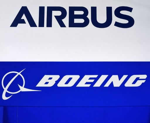 Tranh chấp của Mỹ và EU về vấn đề tài trợ cho 2 tập đoàn sản xuất máy bay lớn nhất thế giới Boeing và Airbus đã kéo dài nhiều năm. Ảnh: AFP.