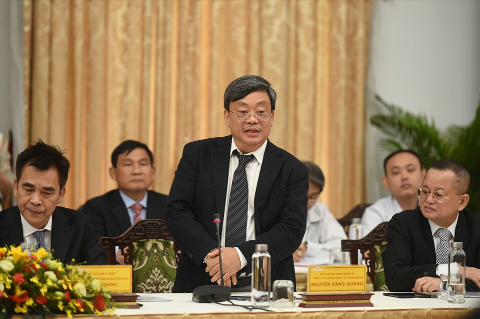 Ông Nguyễn Đăng Quang - Chủ tịch Công ty Masan phát biểu tại hội nghị. Ảnh: VGP/Quang Hiếu