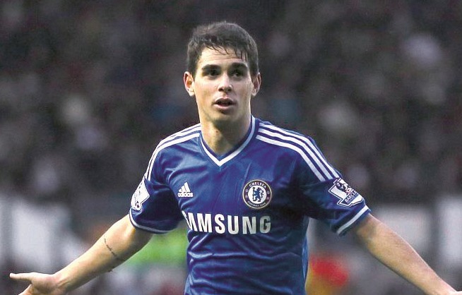 Oscar khi còn thi đấu tại Chelsea. Ảnh: AFP.