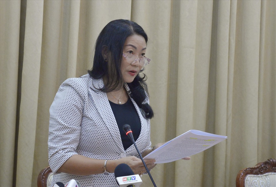 Bà Nguyễn Thị Thanh Mỹ - Phó giám đốc Sở Tài nguyên và Môi trường TPHCM.  Ảnh: M.Q