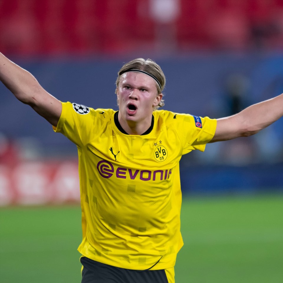 Haaland tiếp tục là niềm hi vọng số 1 của Dortmund. Ảnh: AFP.