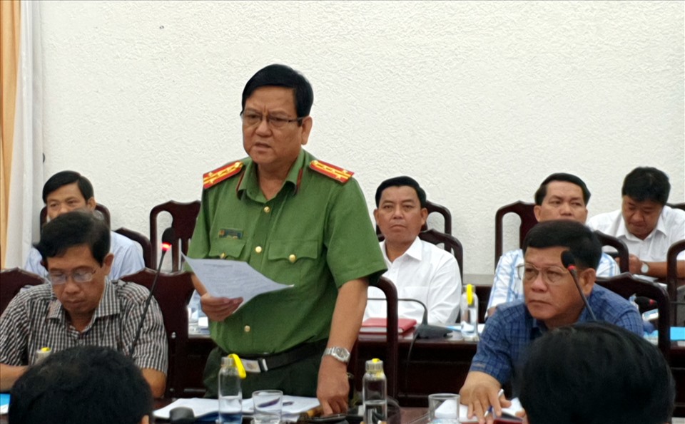 Phó giám đốc Công an tỉnh Bạc Liêu Trương Công Dũng cho rằng chưa thể khởi tố vụ án tại dự án khu dân cư Bắc Trần Huỳnh. Ảnh: Nhật Hồ