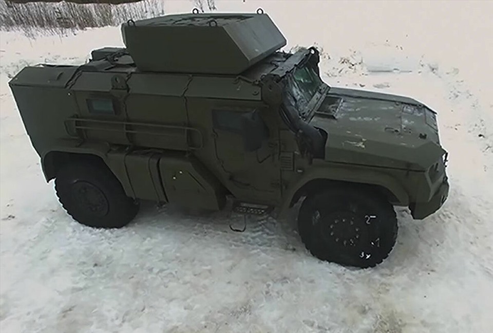Chiếc xe bọc thép mới cho lính dù Typhoon - VDV. Ảnh: Bộ Quốc phòng Nga
