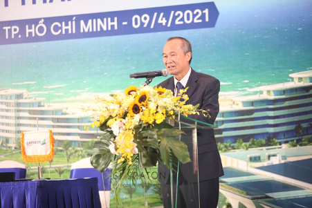 Ông Dương Công Minh – Chủ tịch HĐQT Sacombank phát biểu tại sự kiện