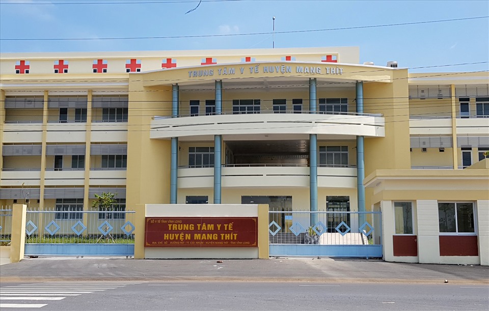 Công trình Trung tâm Y tế huyện Mang Thít. Ảnh: P.V.