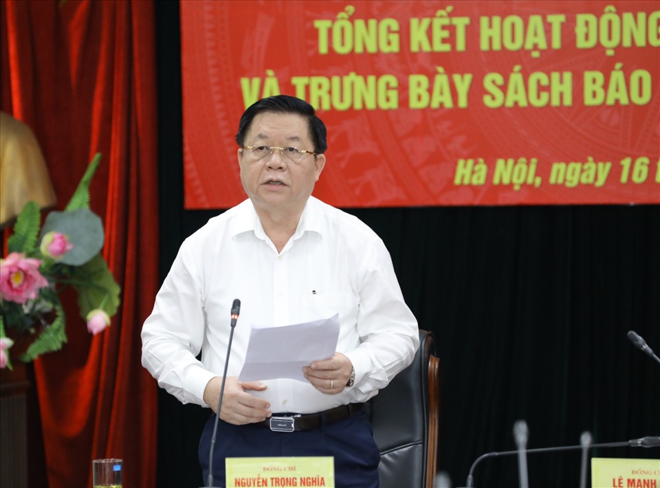 Trưởng Ban Tuyên giáo Trung ương Nguyễn Trọng Nghĩa kết luận hội nghị.