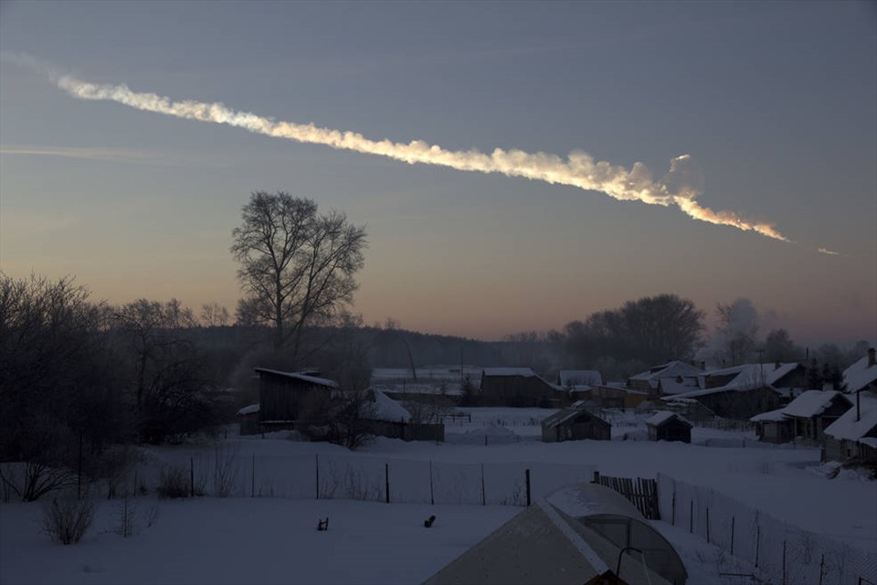 Vụ nổ thiên thạch ở Nga. Ảnh: NASA