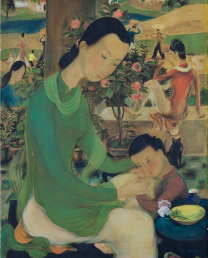 “Đời sống gia đình” của Lê Phổ. ảnh Sotheby's