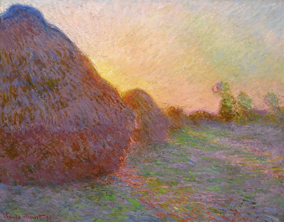 Bức tranh “Meules” của Claude Monet từng được đấu giá tới 110 triệu USD năm 2019. Ảnh: Sotheby's.