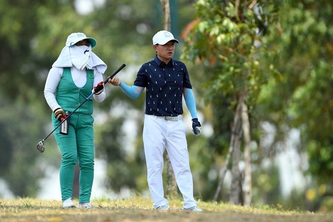 Golf thủ Andew Hùng Phạm luôn là người được mọi đối thủ dè chừng. Ảnh: QUANG THẮNG