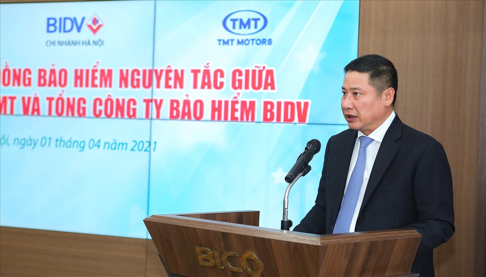 Tổng Giám đốc BIC Trần Hoài An phát biểu tại lễ ký kết. Ảnh: BIC