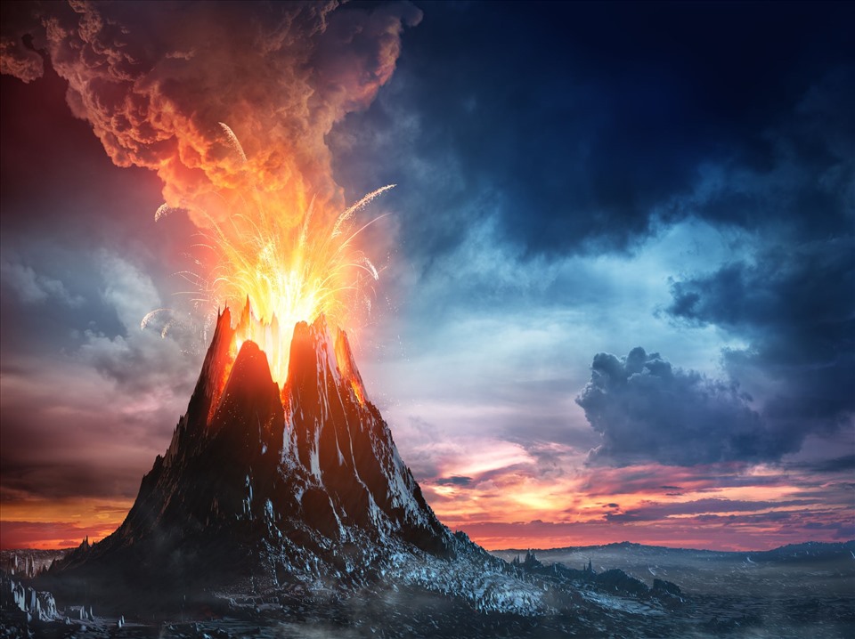 Vụ phun trào núi lửa được cho là dẫn đến sự kiện đại tuyệt chủng. Ảnh: Wiki