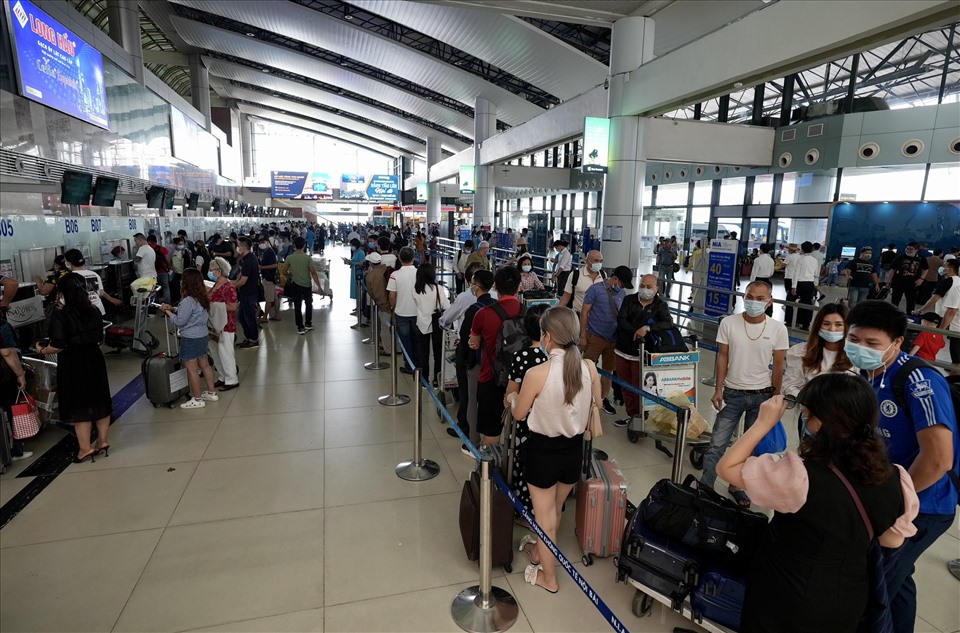 Lượng khách tại Cảng hàng không quốc tế Nội Bài dự kiến sẽ tăng cao dịp nghỉ lễ. Ảnh: NIA.
