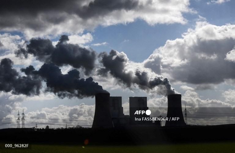 Nhà máy nhiệt điện than của tập đoàn năng lượng RWE ở Neurath, miền Tây nước Đức. Ảnh: AFP