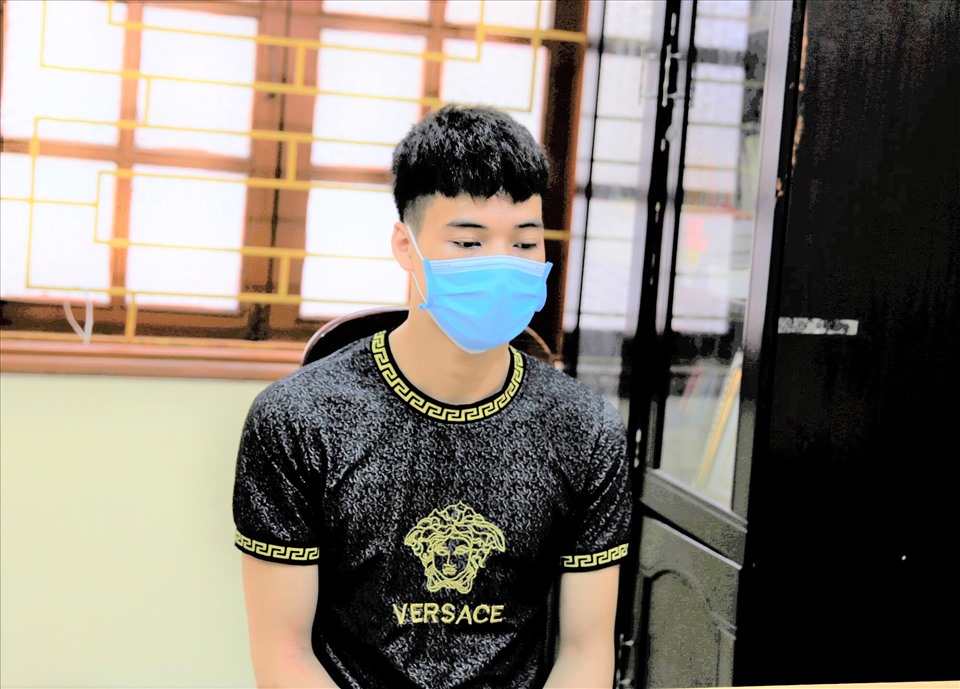 Đối tượng Trương Văn Tiên tại cơ quan Công an. Ảnh Công an tỉnh Hải Dương