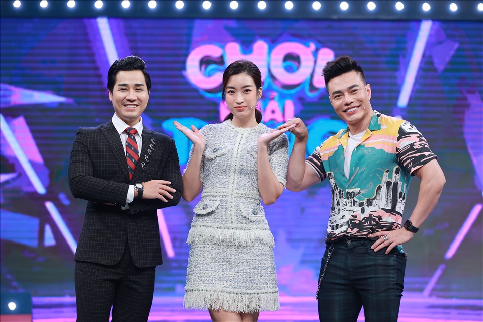 Lê Dương Bảo Lâm và Hoa hậu Đỗ Mỹ Linh là hai người chơi của tập cuối “Chơi phải thắng“. Ảnh: NSX.