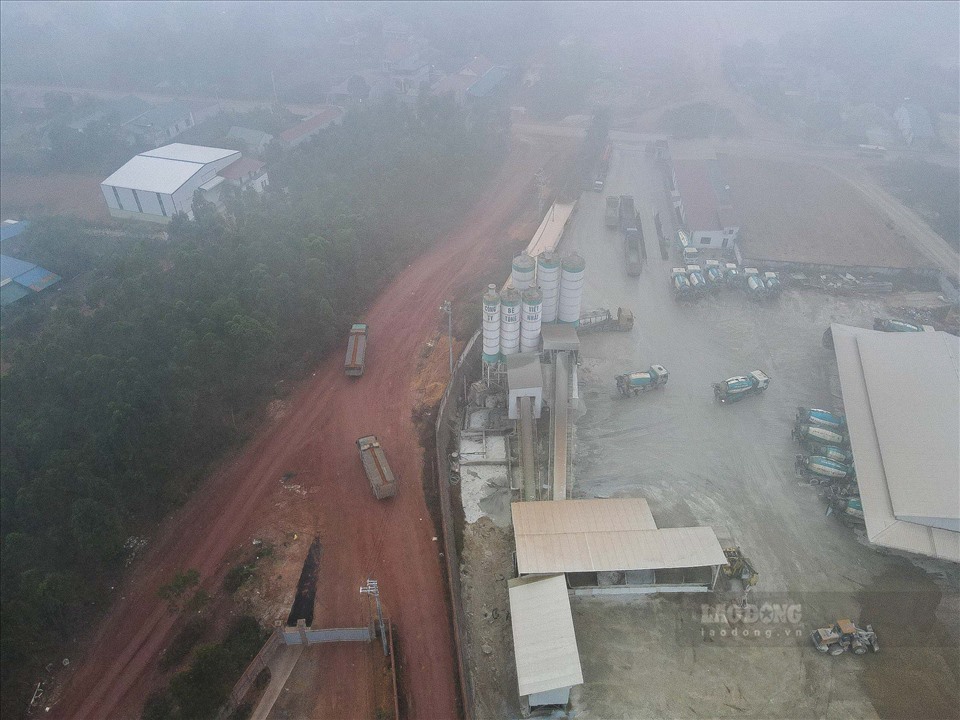Công ty bê tông Việt Nhật xây dựng trái phép tại xã Hướng Đạo - huyện Tam Dương.
