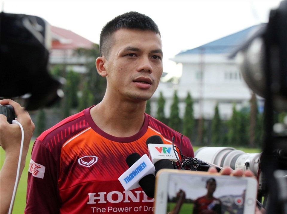 Hữu Tuấn đã được huấn luyện viên Park Hang-seo gọi lên tuyển Việt Nam tại vòng loại World Cup 2022. Ảnh: VFF.