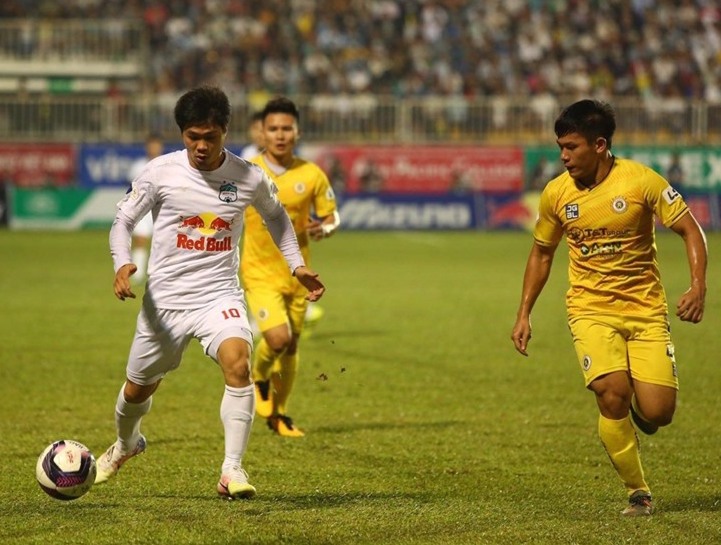 Hoàng Anh Gia Lai vừa có chiến thắng trước Hà Nội ở vòng 10 V.League 2021. Ảnh: Thanh Xuân