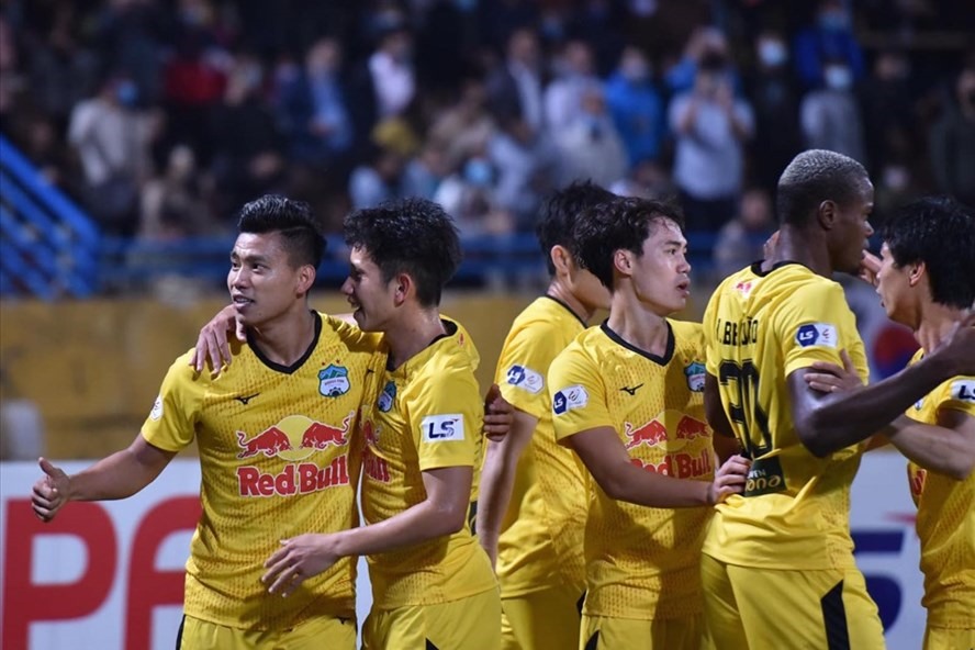 Hoàng Anh Gia Lai có chuyến làm khách trước Thanh Hoá ở vòng 11 V.League 2021. Ảnh: Minh Hiếu