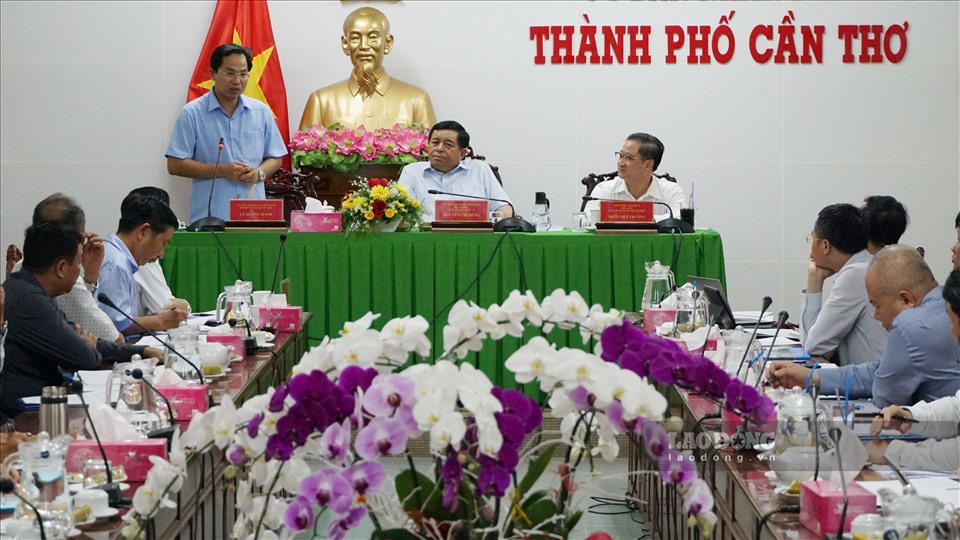Toàn cảnh buổi làm việc của Bộ trưởng Bộ KH&ĐT Nguyễn Chí Dũng với Thành ủy, UBND TP. Cần Thơ.
