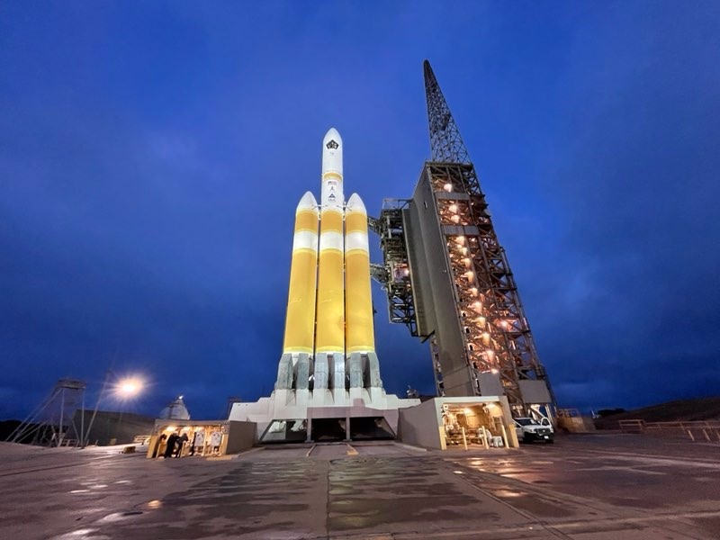 Tên lửa Delta IV của United Launch Alliance phóng vệ tinh NROL-82 từ Căn cứ Không quân Vandenberg ở California, Mỹ ngày 26.4. Ảnh: ULA.