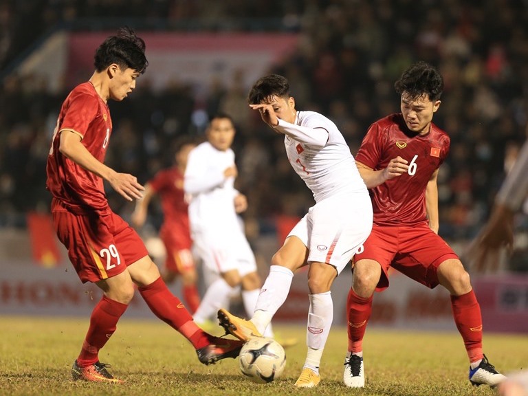 Đội tuyển Việt Nam sẽ có chuyến tập huấn tại Bình Định trước khi sang UAE. Ảnh: Hoài Thu