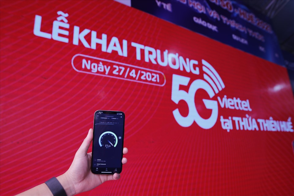 Tốc độ mạng 5G Viettel đo được tại Huế luôn ở mức ổn định từ 900 Mbps đến trên 1Gbps