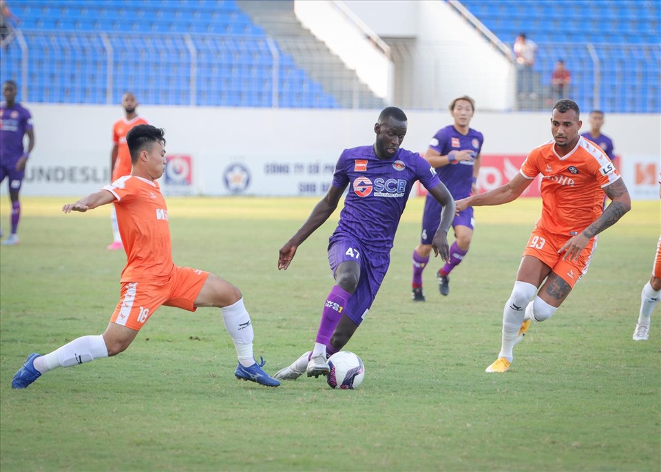 Sài Gòn thi đấu áp đảo trước Đà Nẵng trong hiệp 2. Ảnh: SGFC