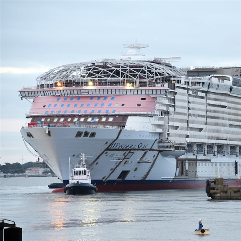 Siêu du thuyền lớn nhất thế giới dự kiến khởi hành từ Trung Quốc vào tháng 3.2022. Ảnh: Royal Caribbean International