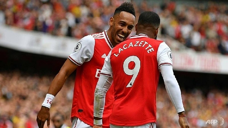 Cặp đôi song sát Aubameyang và Lacazette trở lại giúp Arsenal gia tăng đáng kể sức mạnh hàng công. Ảnh: AFP