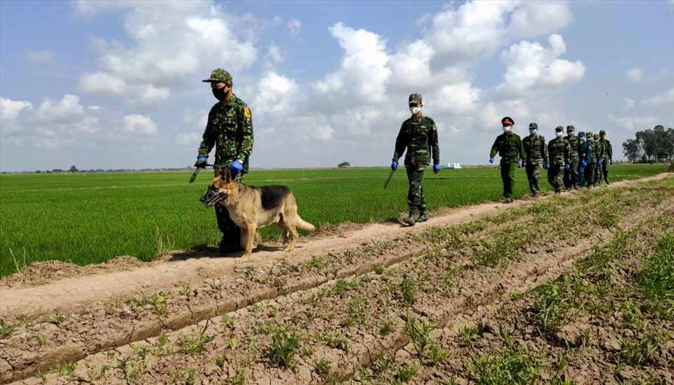 Lực lượng Bộ đội biên phòng tỉnh An Giang tăng cường tuần tra biên giới sau thông tin dịch COVID-19 đang bùng phát mạnh tại nhiều quốc gia láng giềng. Ảnh:BĐBP