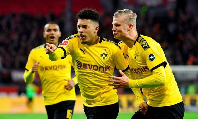 Việc thiếu vắng Sancho sẽ là khó khăn rất lớn với Dortmund trong việc xuyên thủng mảnh lưới Man City. Ảnh: AFP
