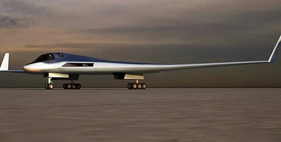 Thiết kế chính thức máy bay ném bom tàng hình PAK DA. Ảnh: Bộ Quốc phòng Nga