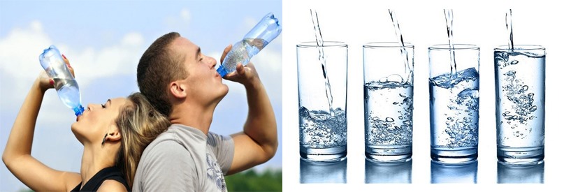 Uống đủ nước để thúc đẩy quá trình trao đổi tốt hơn. Đồ họa:Hồng Nhật