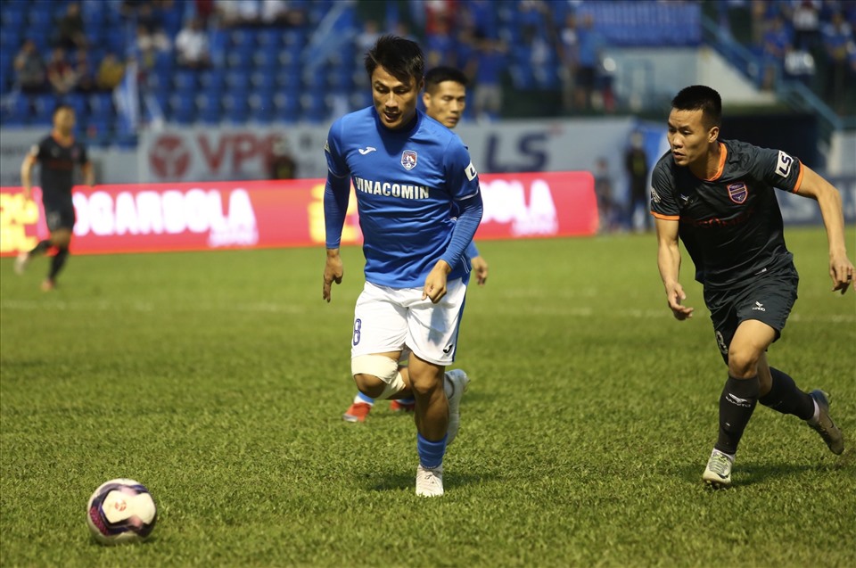 Than Quảng Ninh sẵn sàng cho trận đấu với Sài Gòn ở vòng 8 V.League 2021. Ảnh: Thanh Xuân