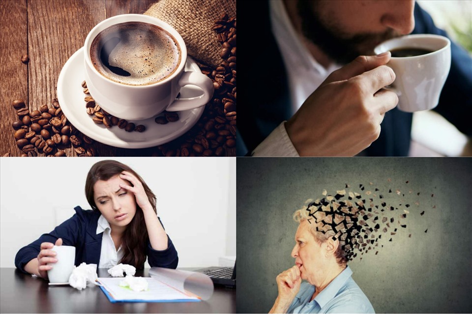 Cà phê chứa nhiều chất chống oxy hóa giúp ngăn ngừa stress. Đồ họa: Ngọc Trâm