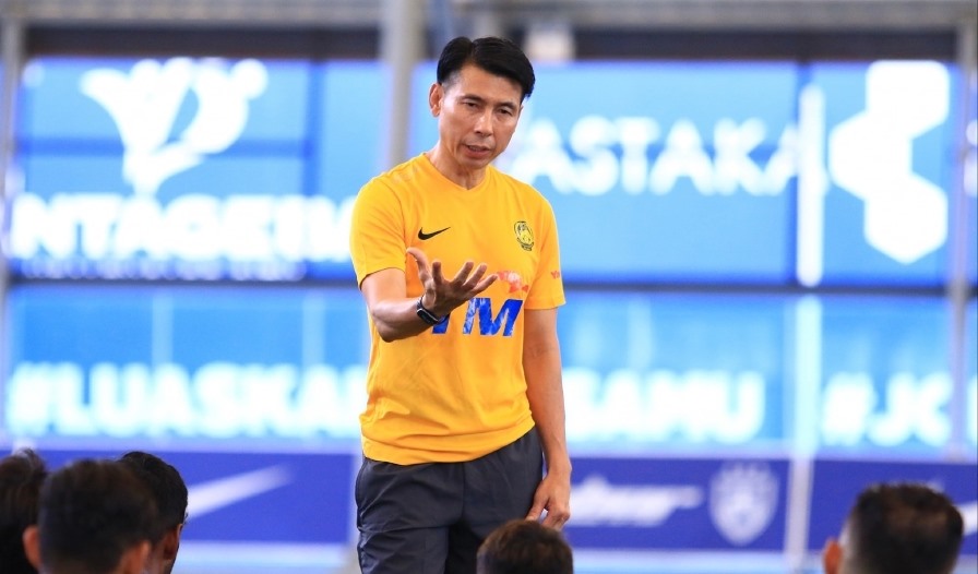 Huấn luyện viên Tan Cheng Hoe đau đầu với bàu toán lực lượng của tuyển Malaysia. Ảnh: FAM