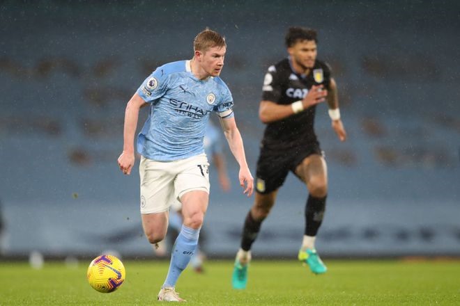 De Bruyne (Man City). Ảnh: AFP.