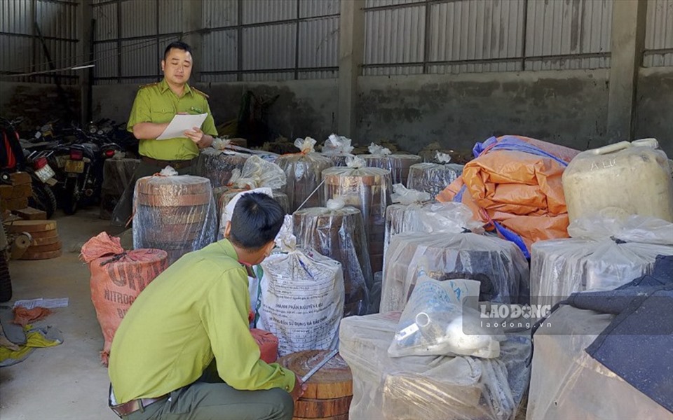 Có trường hợp bị bắt quả tang khi đang vận chuyển thớt nghiến nhưng không bị xử lý vì trước đó, các đối tượng này đã mua thanh lý tang vật vi phạm nên có những bộ hồ sơ hợp pháp.