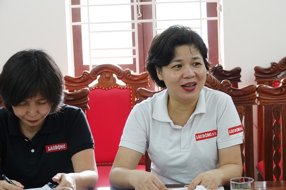 Bà Nguyễn Thị Thu Hà - Phó Giám đốc Quỹ TLV chia sẻ về hoạt động Quỹ tại buổi làm việc. Ảnh: TT.