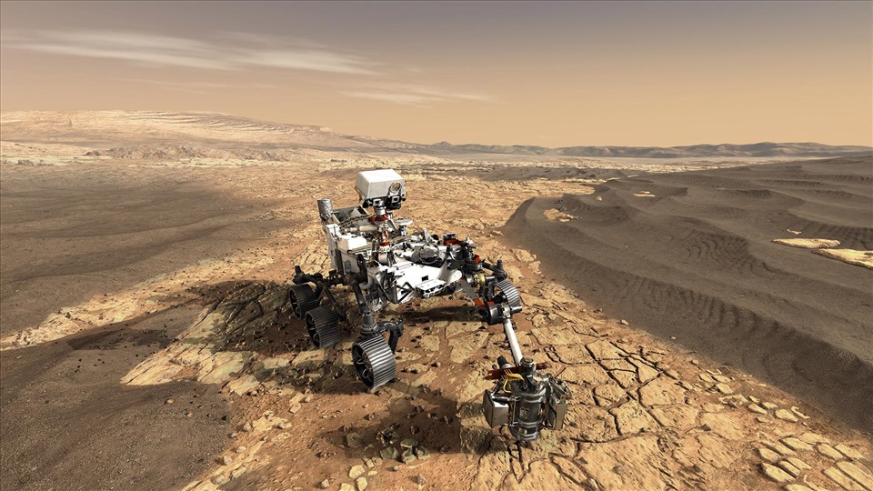 Tàu thăm dò Perseverance của NASA trên sao Hỏa. Ảnh: NASA