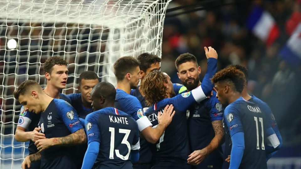 Đội tuyển Pháp với dàn sao rất chất lượng. Ảnh: AFP