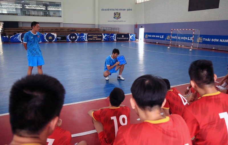 Tuyển futsal Việt Nam đứng trước cơ hội lần thứ 2 giành vé dự World Cup. Ảnh: VFF