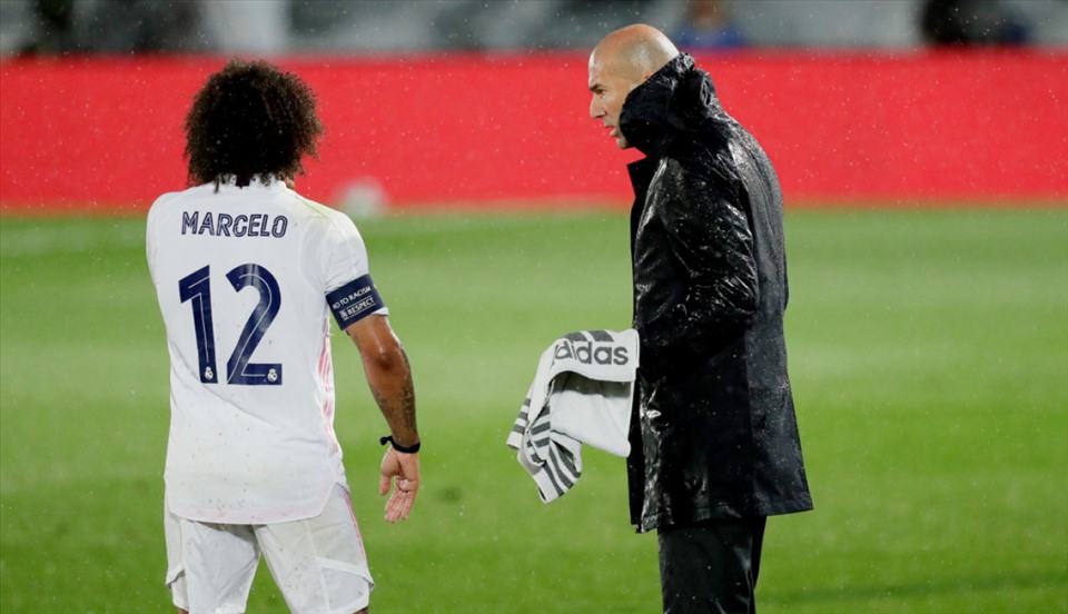 Marcelo đã công khai chỉ trích chiến thuật của Zidane. Ảnh: AFP